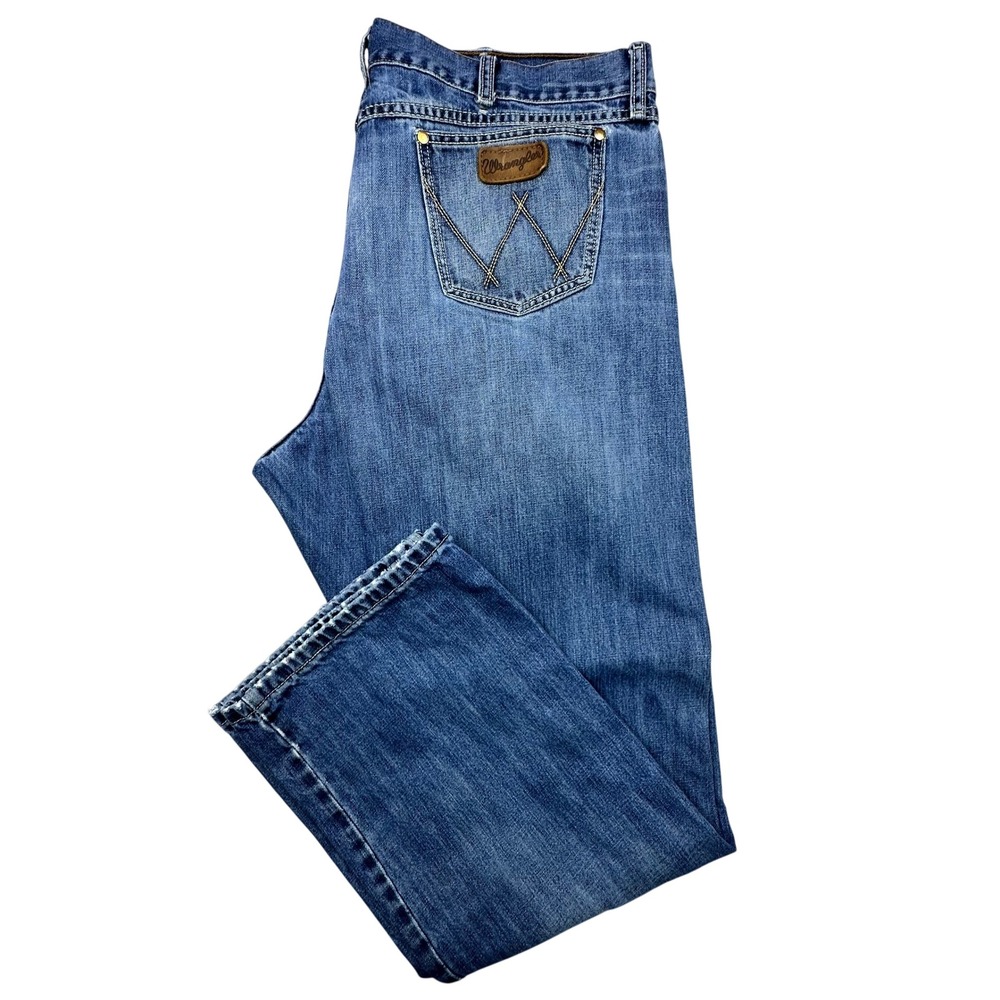 Wrangler 20X Relaxed Fit Boot Cut Jeans Men's 40x34 Western Cowboy *see pics*